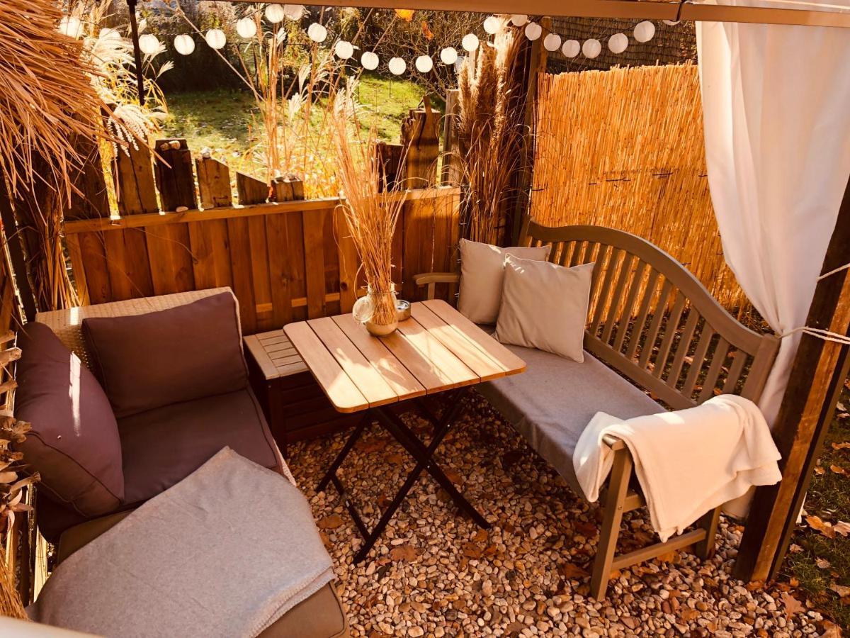 Zirkuswagen Mit Outdoor Whirlpool Und Garten Petershagen-Eggersdorf Zewnętrze zdjęcie
