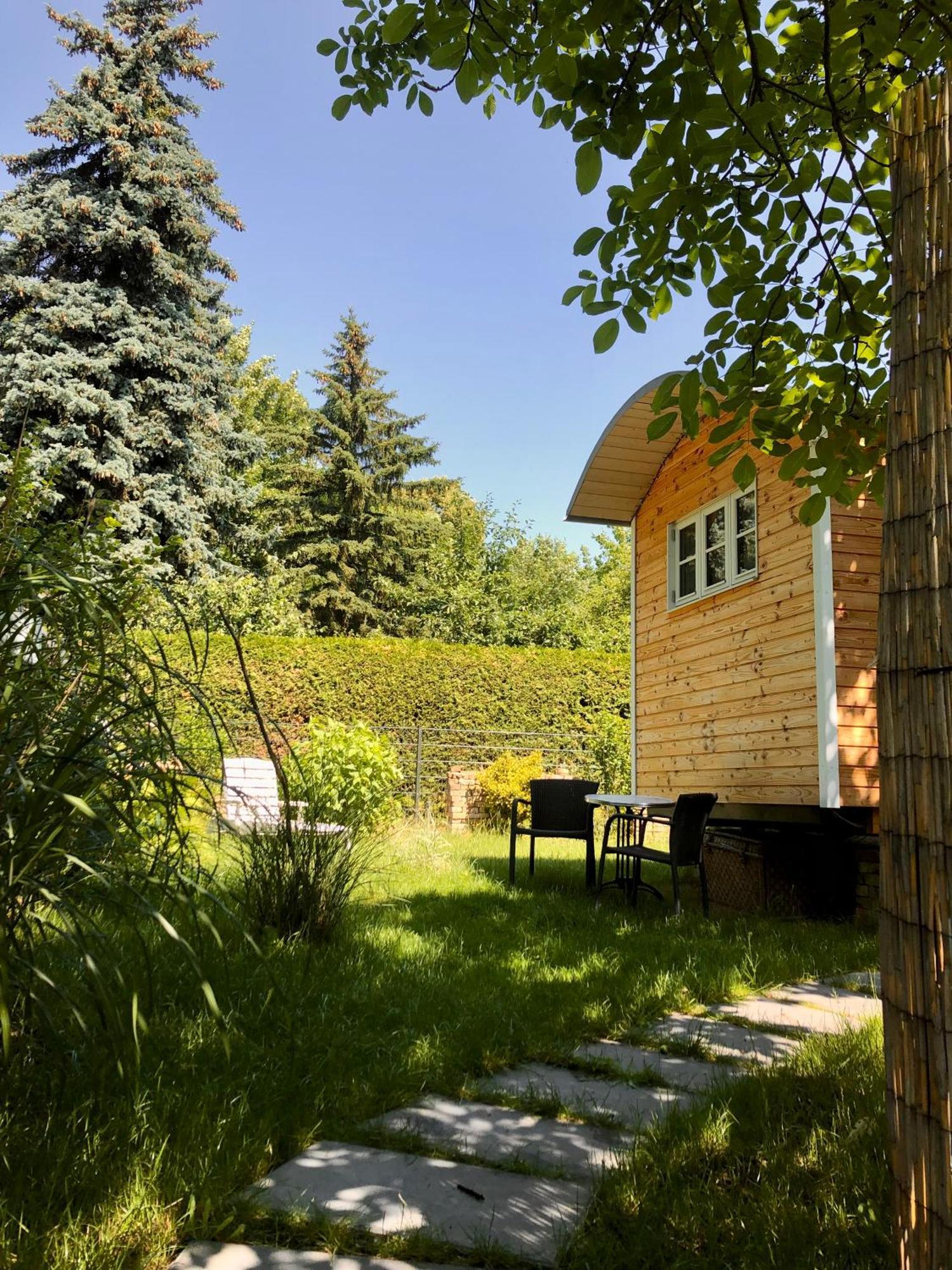 Zirkuswagen Mit Outdoor Whirlpool Und Garten Petershagen-Eggersdorf Zewnętrze zdjęcie